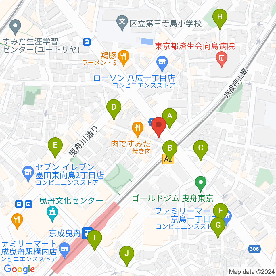 MAT音楽教室 曳舟第二教室周辺の駐車場・コインパーキング一覧地図