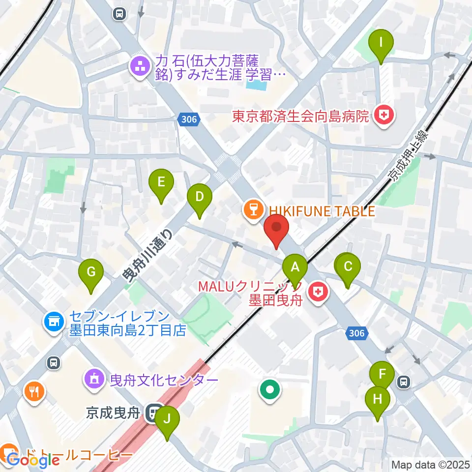 MAT音楽教室 曳舟第二教室周辺の駐車場・コインパーキング一覧地図