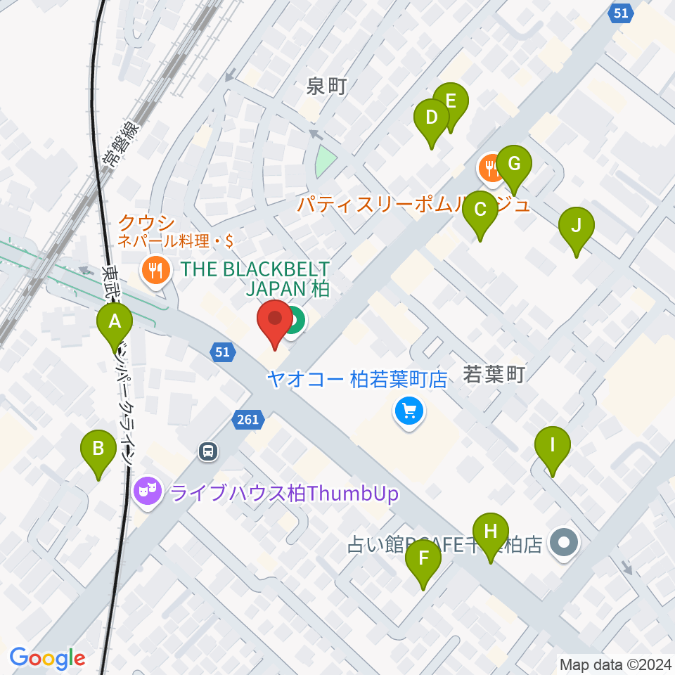 サウンドスタジオＭ 柏店周辺の駐車場・コインパーキング一覧地図