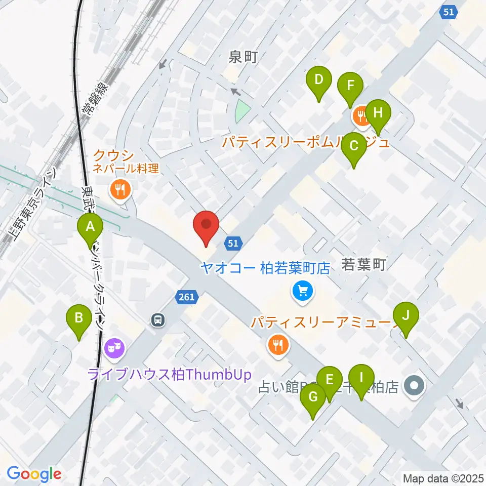 サウンドスタジオM 柏店周辺の駐車場・コインパーキング一覧地図