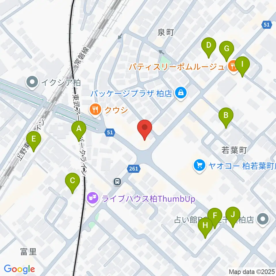 サウンドスタジオＭ 柏店周辺の駐車場・コインパーキング一覧地図