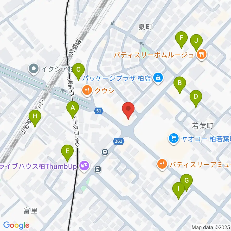 サウンドスタジオM 柏店周辺の駐車場・コインパーキング一覧地図