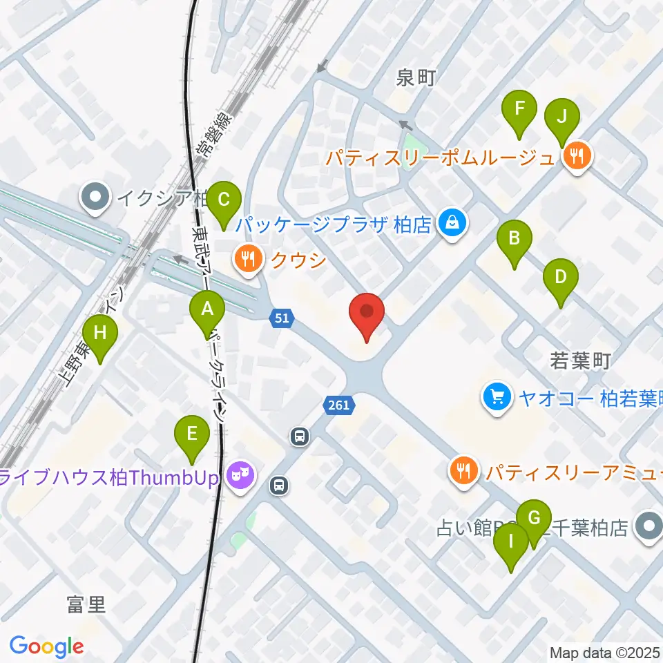 サウンドスタジオM 柏店周辺の駐車場・コインパーキング一覧地図