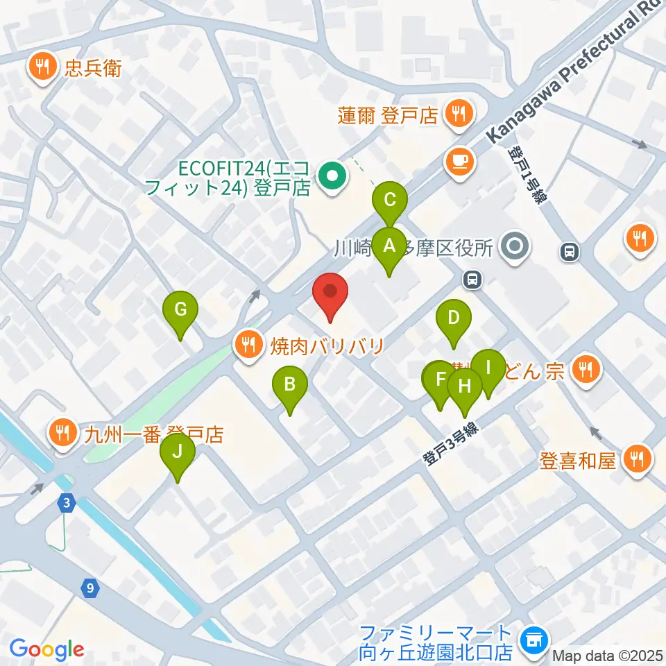 SOUND STUDIO OTA周辺の駐車場・コインパーキング一覧地図