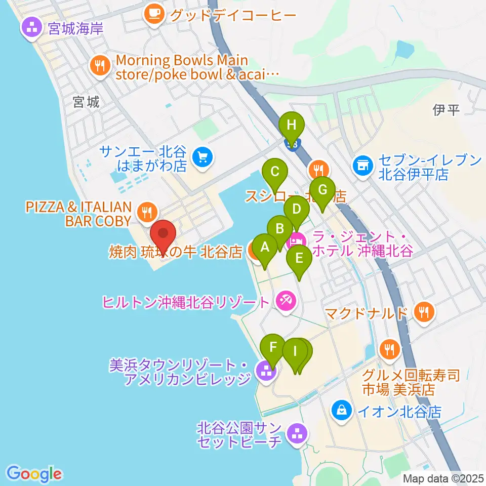 サンセットミュージックスクール周辺の駐車場・コインパーキング一覧地図