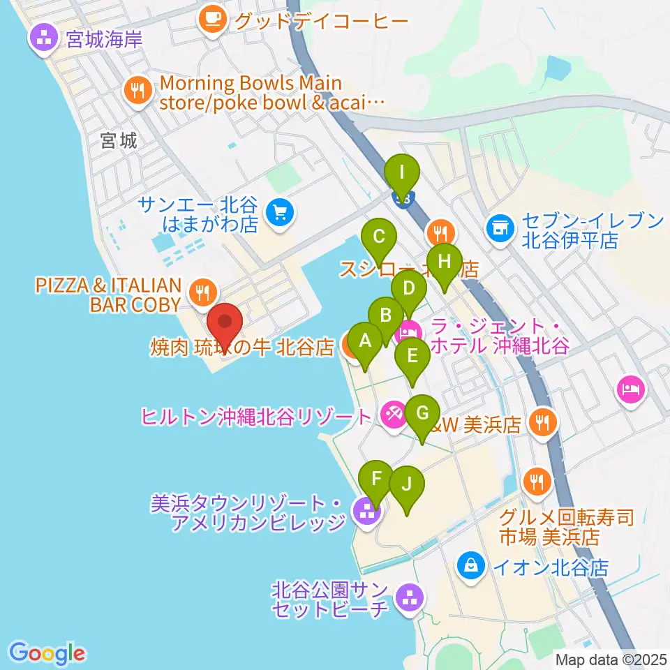 サンセットミュージックスクール周辺の駐車場・コインパーキング一覧地図