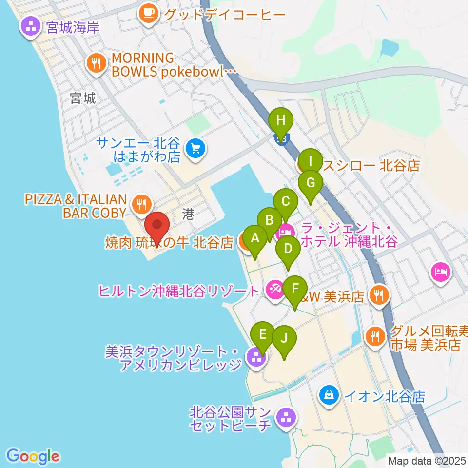 サンセットミュージックスクール周辺の駐車場・コインパーキング一覧地図