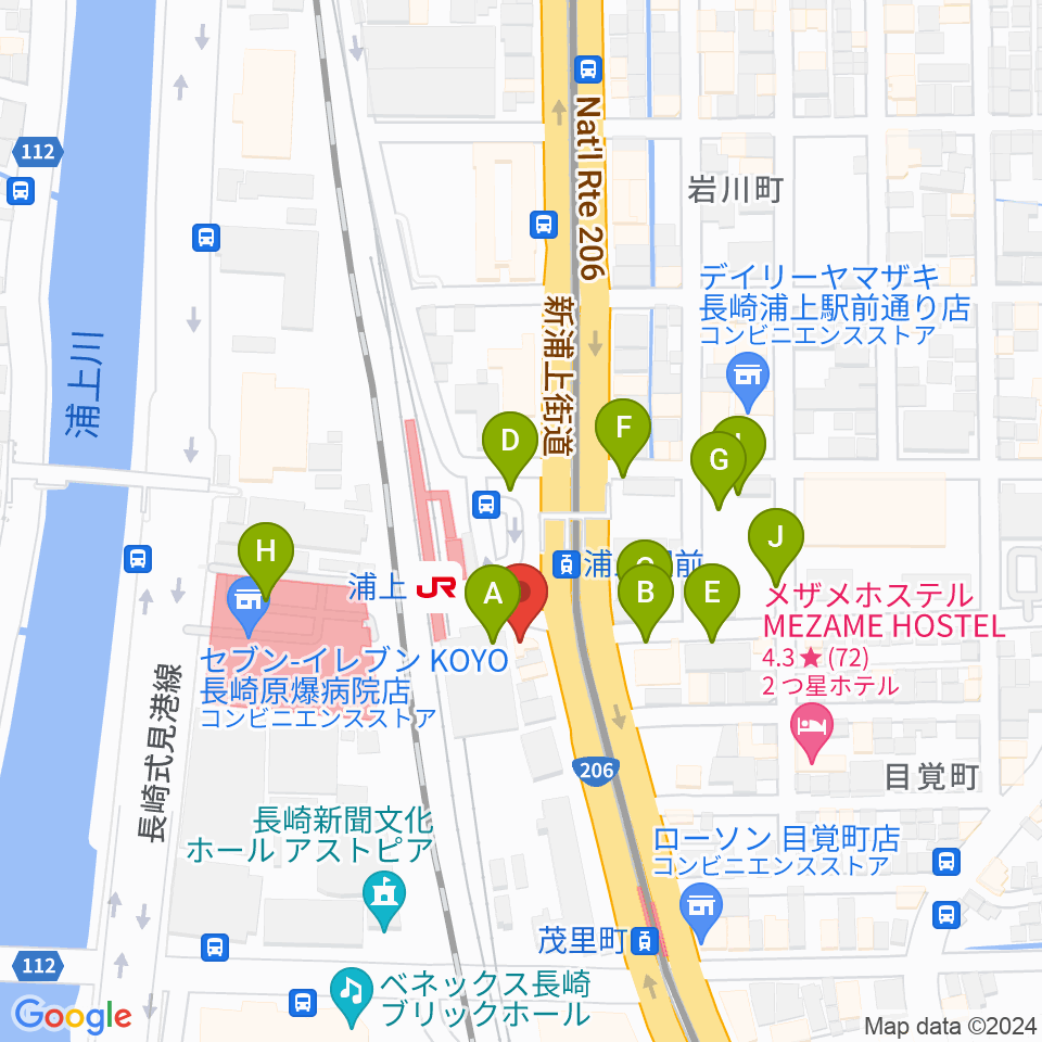 アノミュージックハウス周辺の駐車場・コインパーキング一覧地図