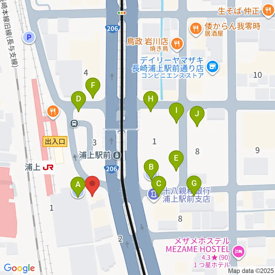 アノミュージックハウス周辺の駐車場・コインパーキング一覧地図