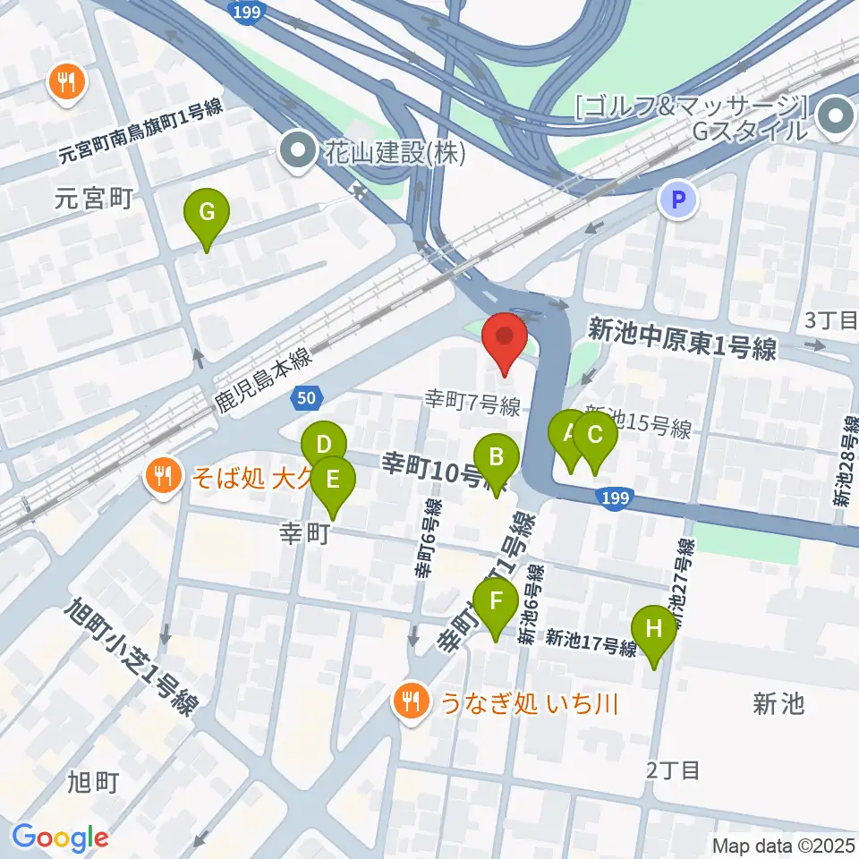 スタジオ アビーロード戸畑店周辺の駐車場・コインパーキング一覧地図