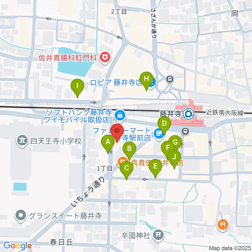 藤井寺JAMJAM周辺の駐車場・コインパーキング一覧地図