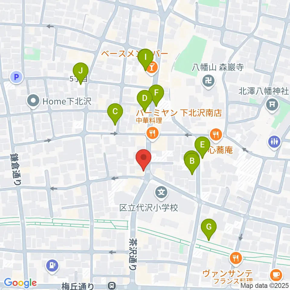 フォルテ楽器周辺の駐車場・コインパーキング一覧地図