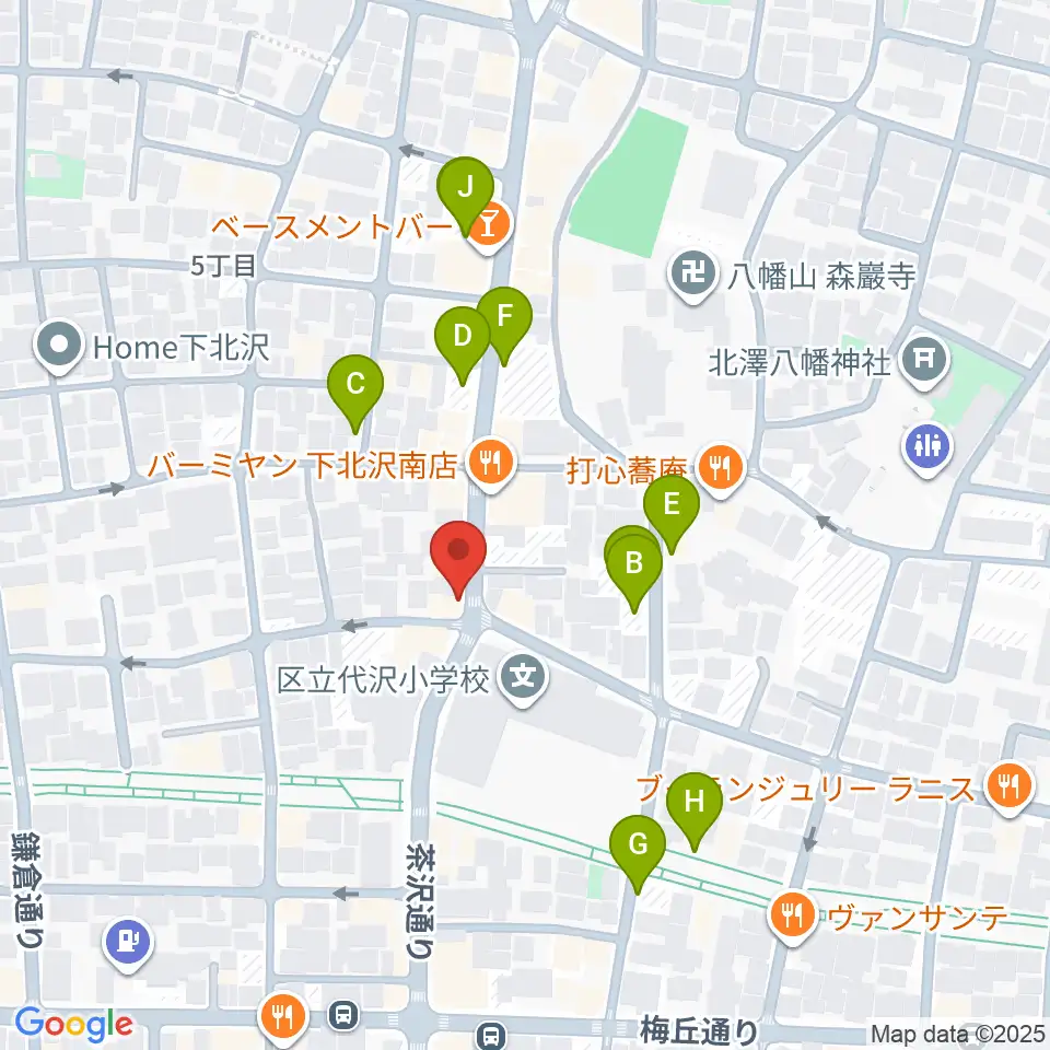 フォルテ楽器周辺の駐車場・コインパーキング一覧地図