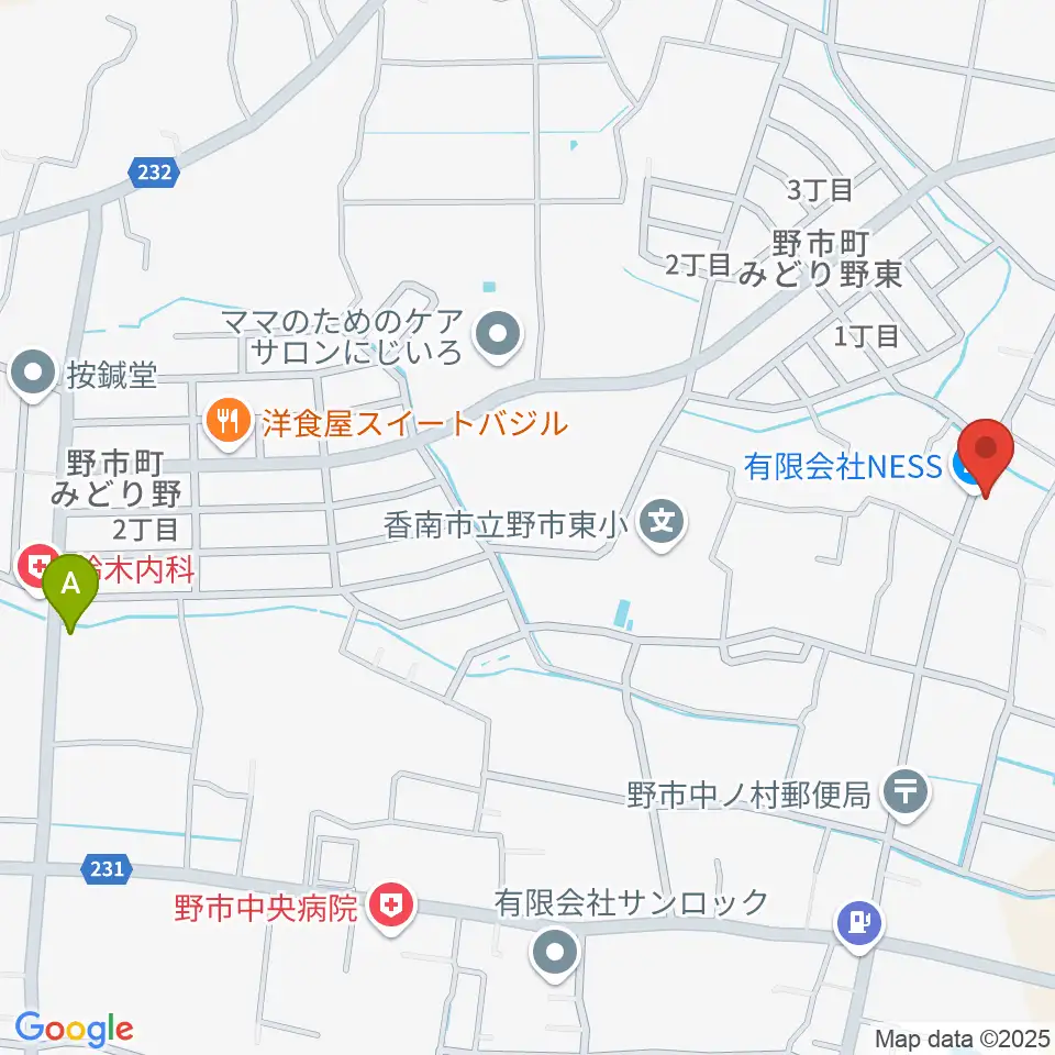 有限会社ネス・スタジオ周辺の駐車場・コインパーキング一覧地図