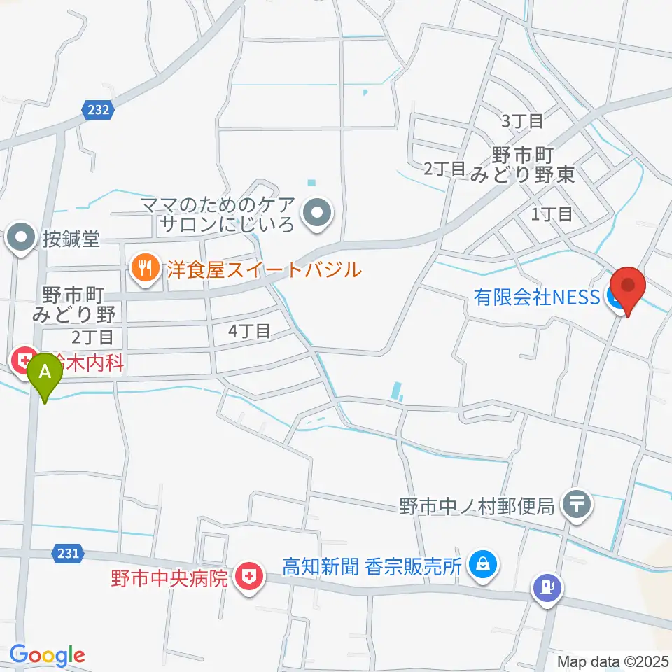 有限会社ネス・スタジオ周辺の駐車場・コインパーキング一覧地図