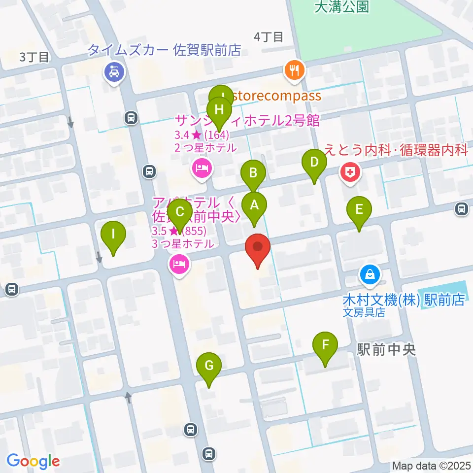 佐賀ガイルス周辺の駐車場・コインパーキング一覧地図