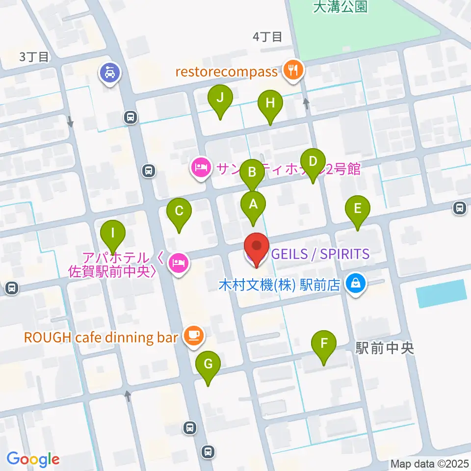 佐賀ガイルス周辺の駐車場・コインパーキング一覧地図