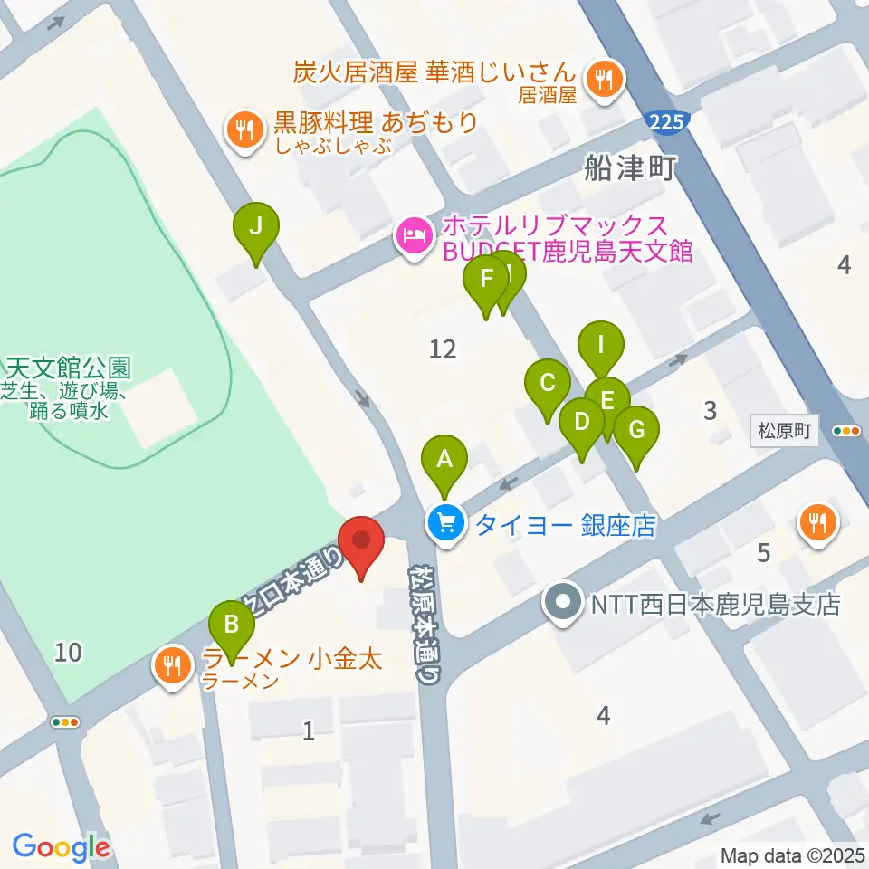 鹿児島スピードキング周辺の駐車場・コインパーキング一覧地図