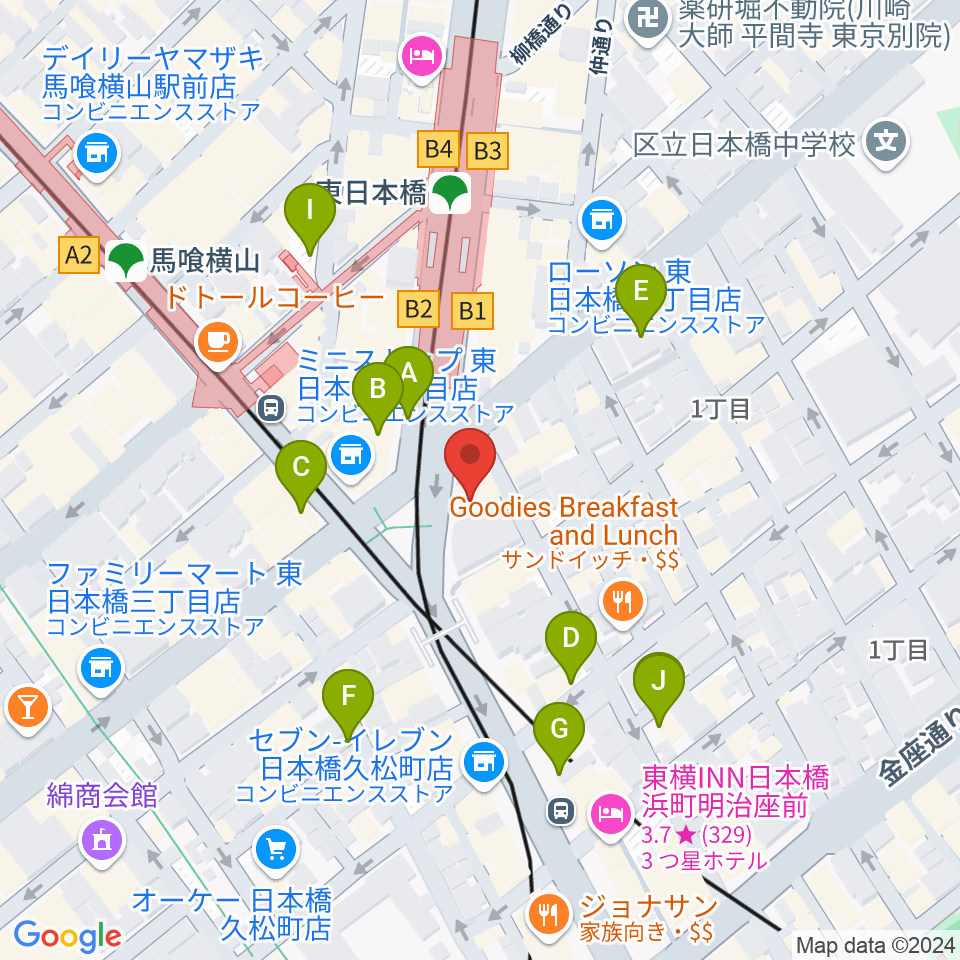 株式会社プリマ楽器周辺の駐車場・コインパーキング一覧地図