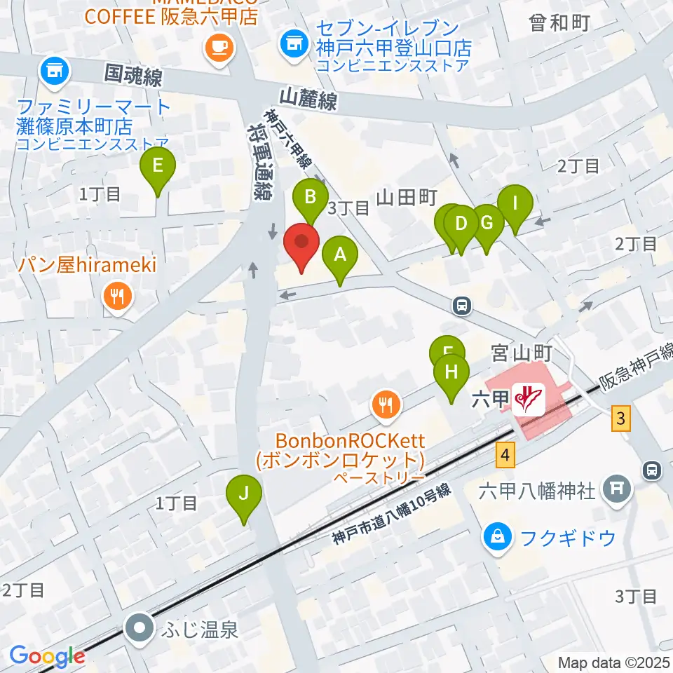 バイオリン工房 音屋周辺の駐車場・コインパーキング一覧地図