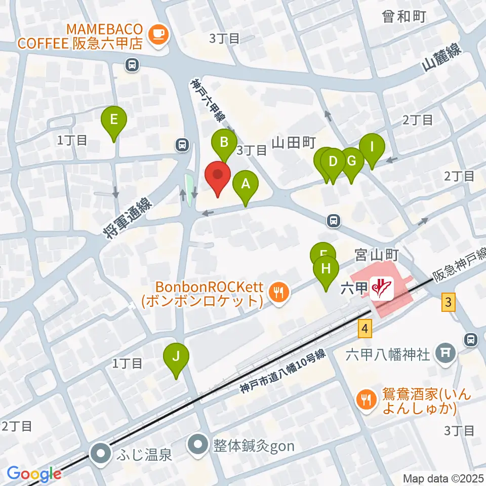 バイオリン工房 音屋周辺の駐車場・コインパーキング一覧地図