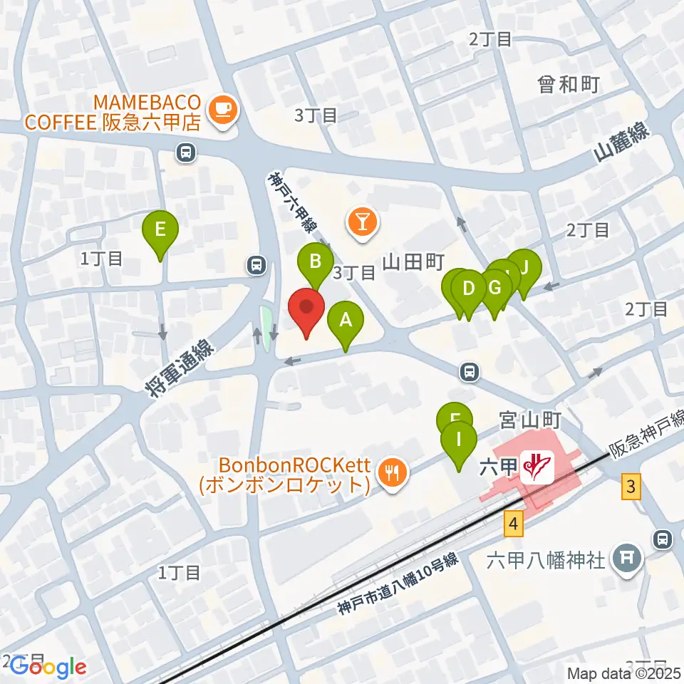 バイオリン工房 音屋周辺の駐車場・コインパーキング一覧地図