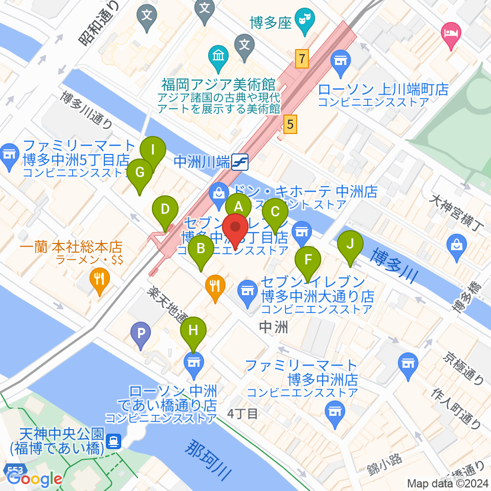 Gate's7周辺の駐車場・コインパーキング一覧地図