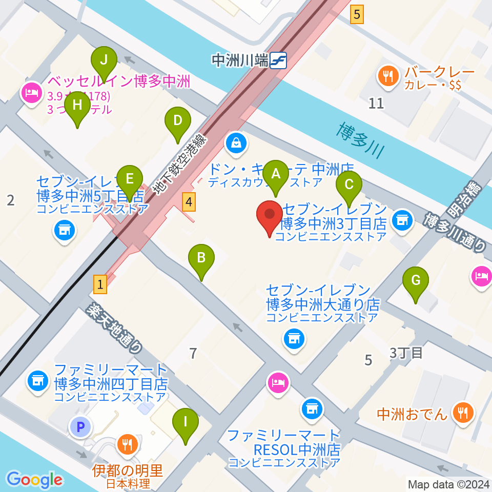 Gate's7周辺の駐車場・コインパーキング一覧地図