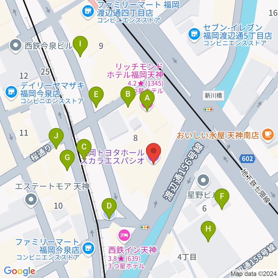 スカラエスパシオ周辺の駐車場・コインパーキング一覧地図