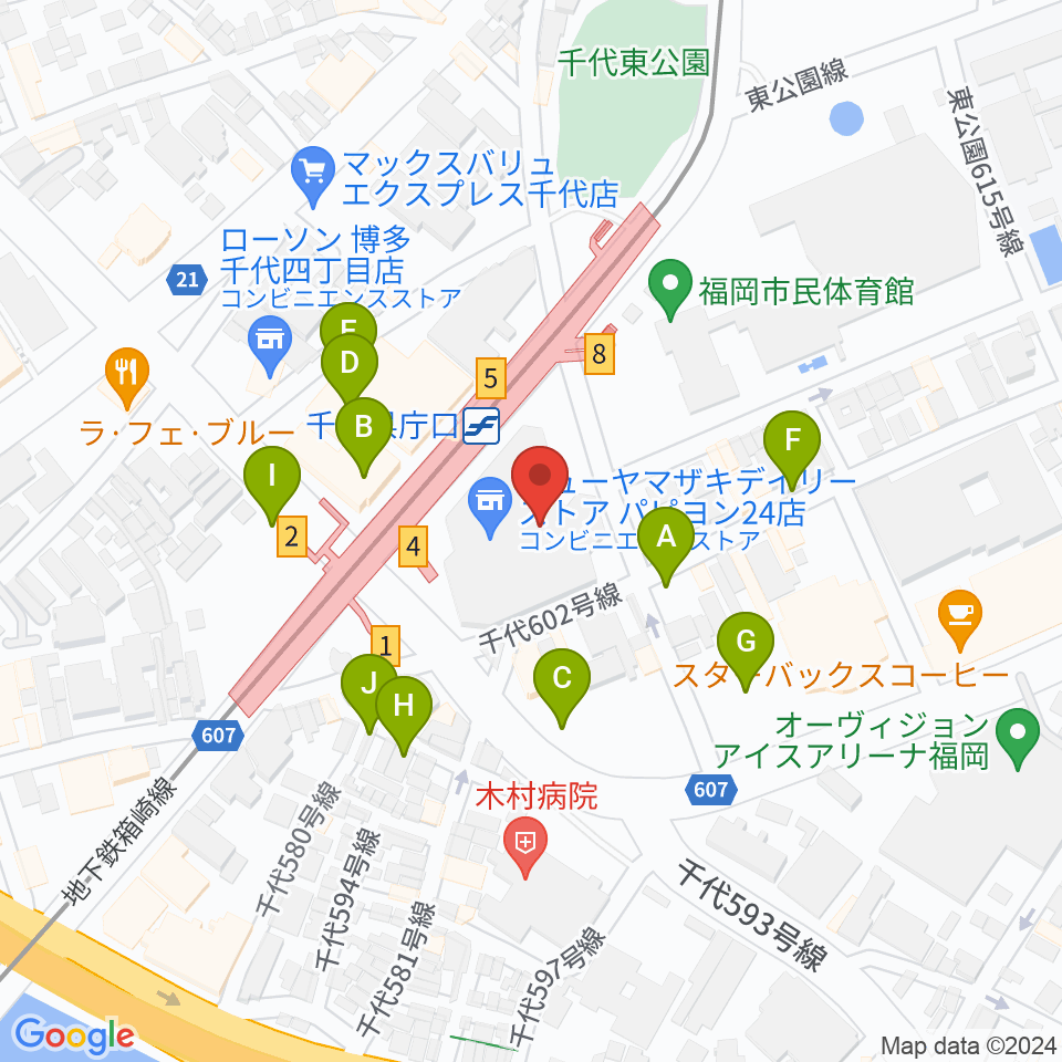 ガスホール周辺の駐車場・コインパーキング一覧地図