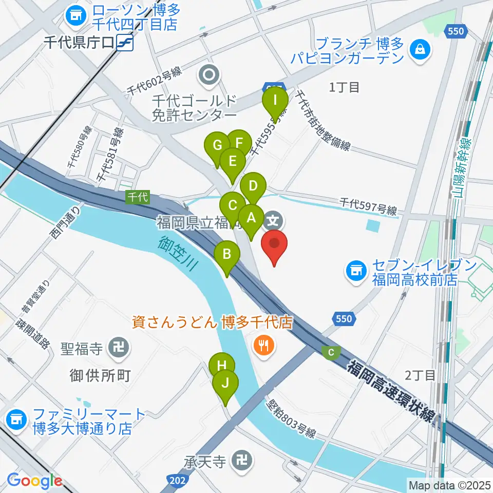 石蔵酒造 博多百年蔵周辺の駐車場・コインパーキング一覧地図