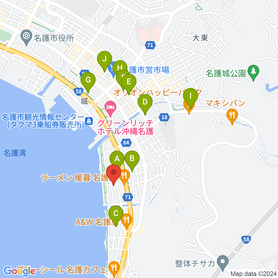 ラインナップスタジオ周辺の駐車場・コインパーキング一覧地図