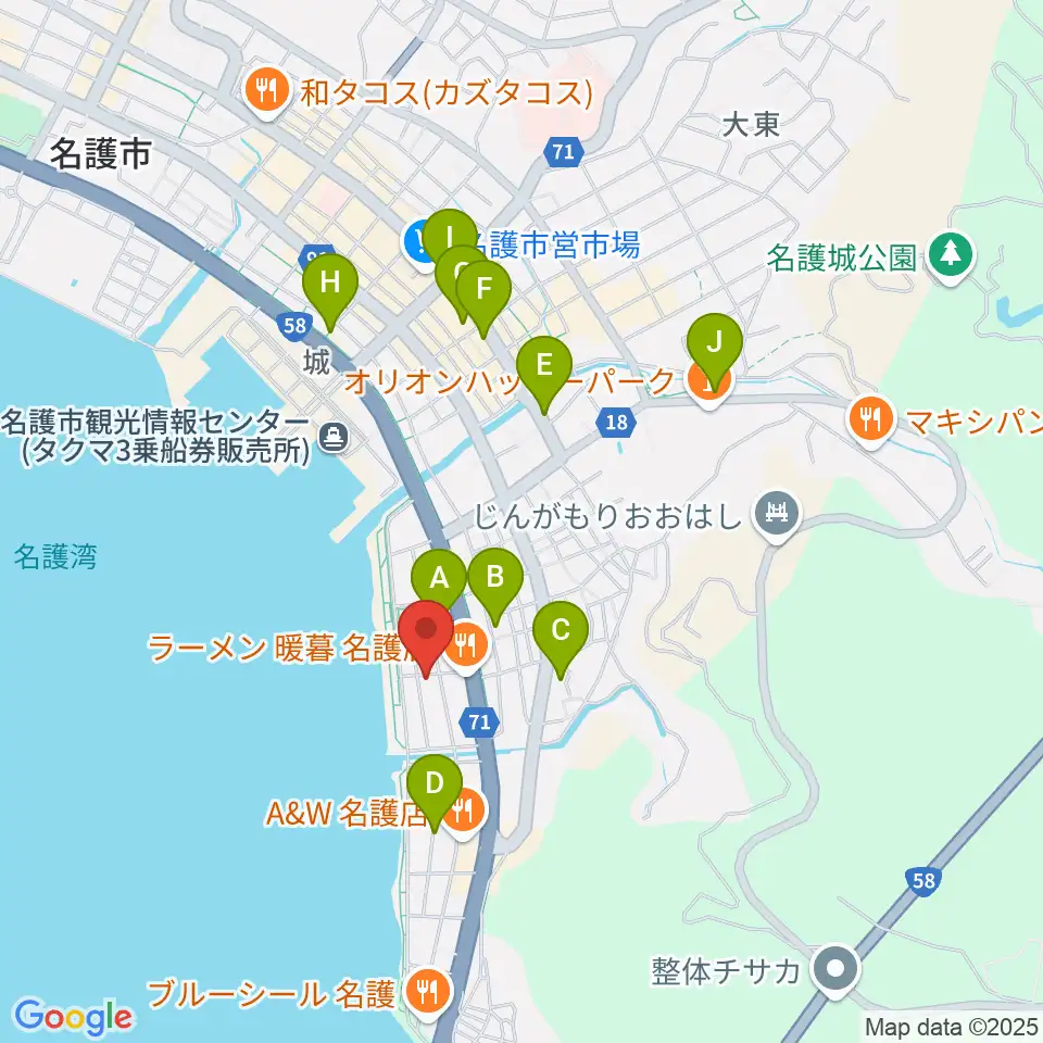 ラインナップスタジオ周辺の駐車場・コインパーキング一覧地図