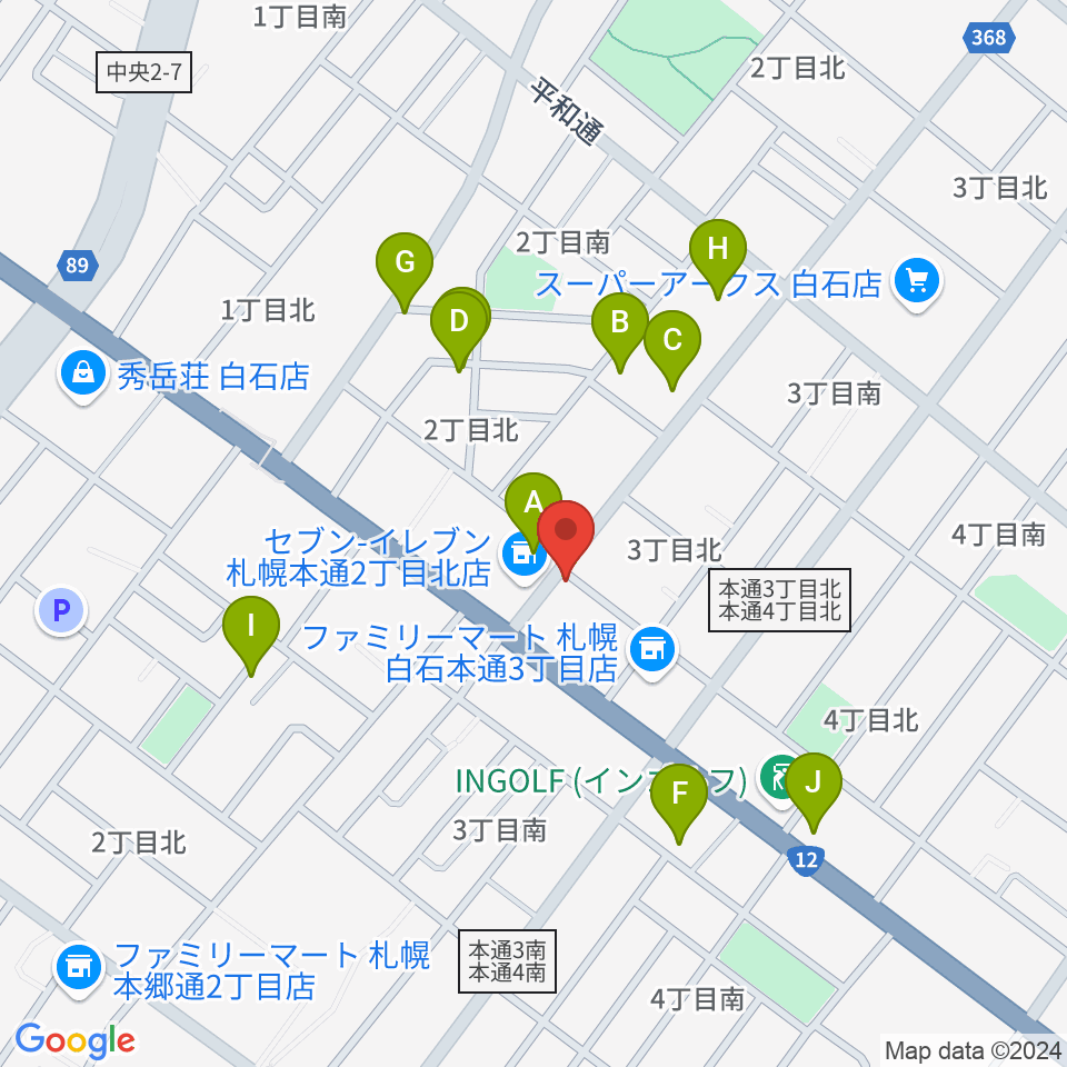 ピグスティー周辺の駐車場・コインパーキング一覧地図