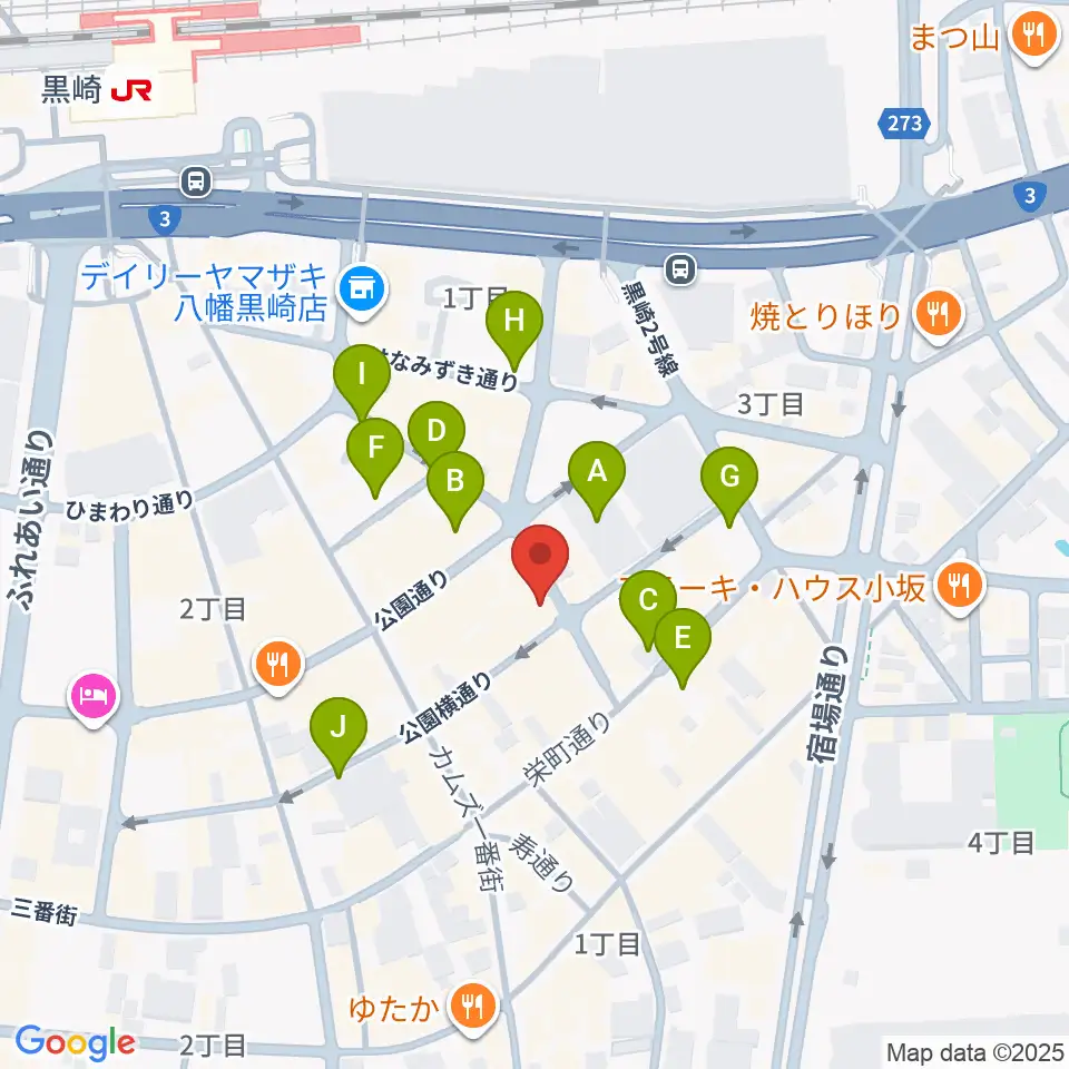 黒崎マーカス周辺の駐車場・コインパーキング一覧地図