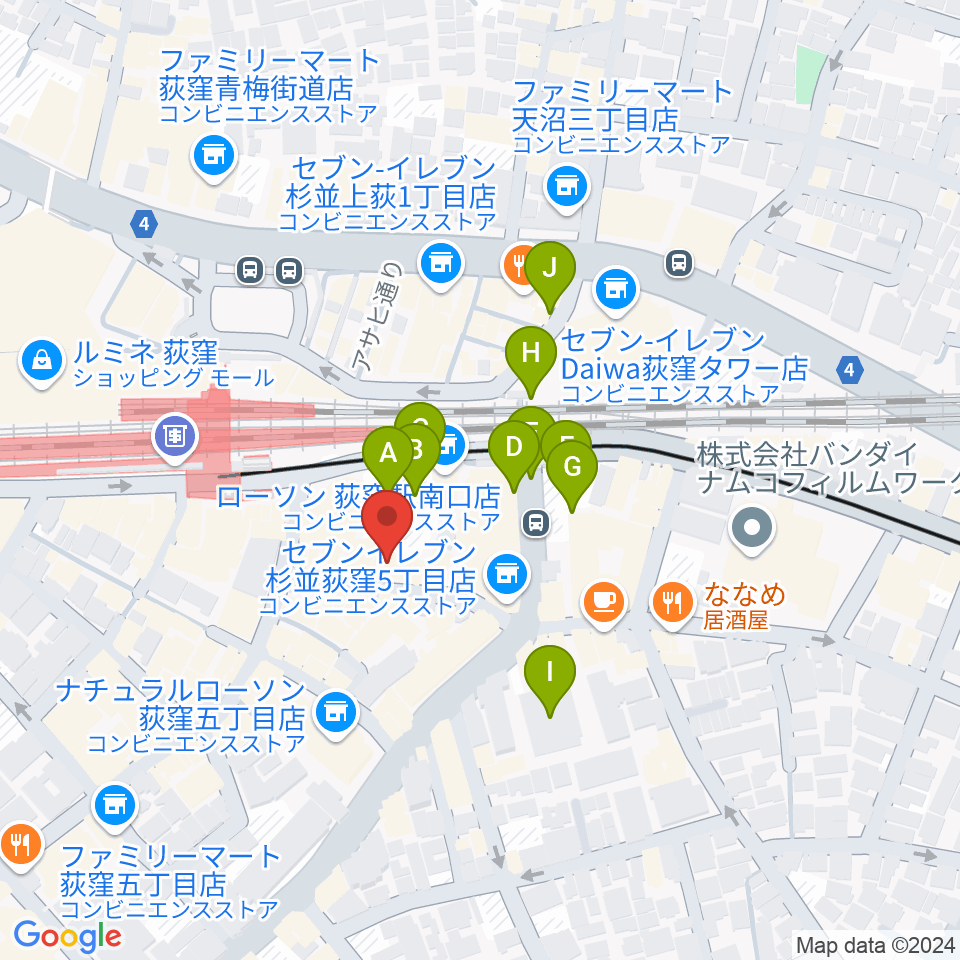 Studio Revival周辺の駐車場・コインパーキング一覧地図