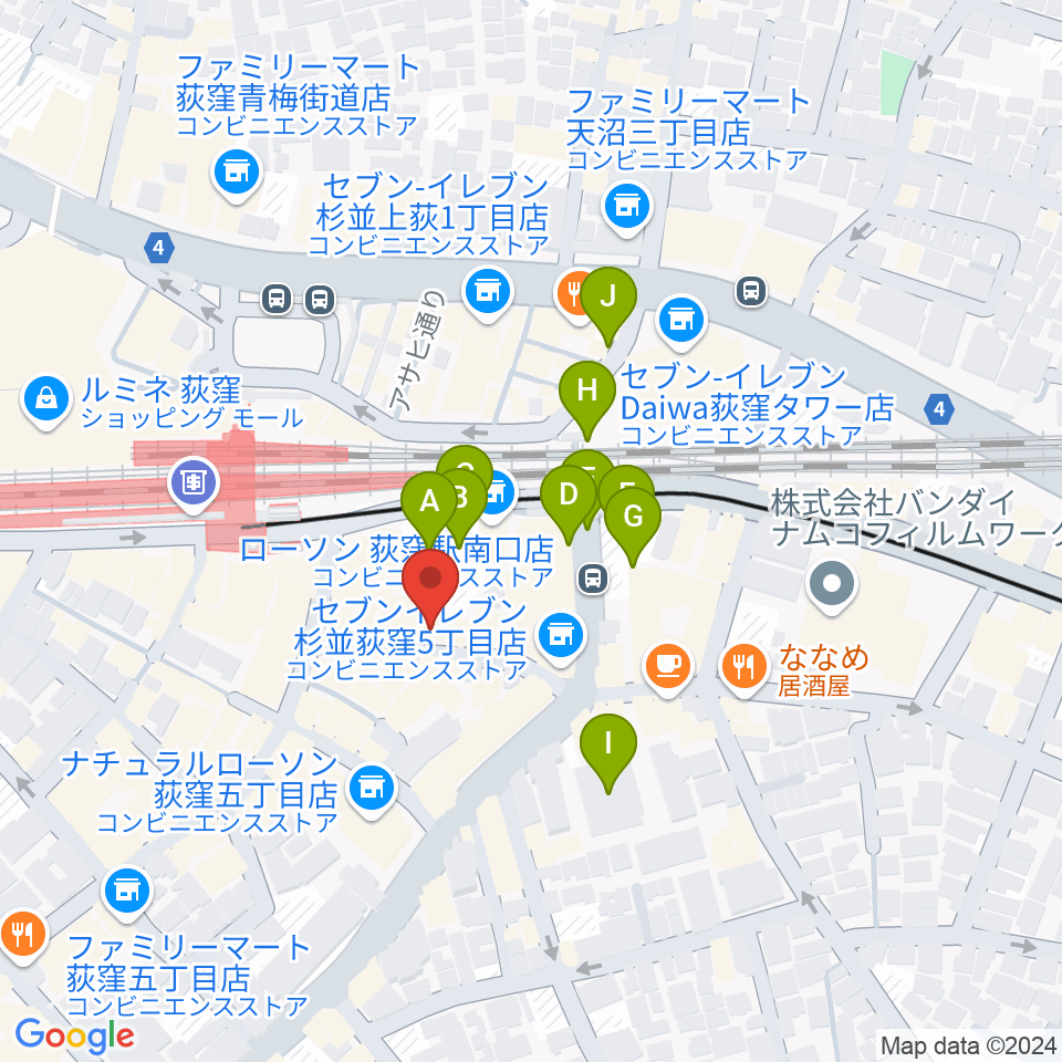 Studio Revival周辺の駐車場・コインパーキング一覧地図