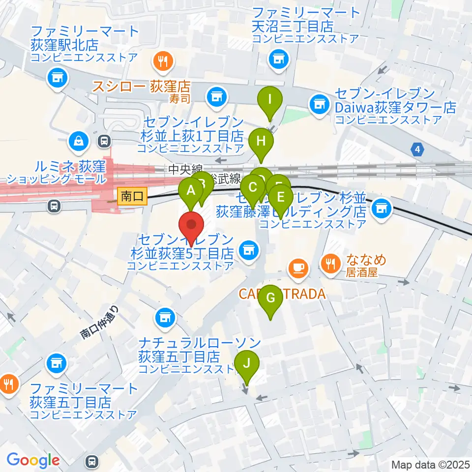 Studio Revival周辺の駐車場・コインパーキング一覧地図