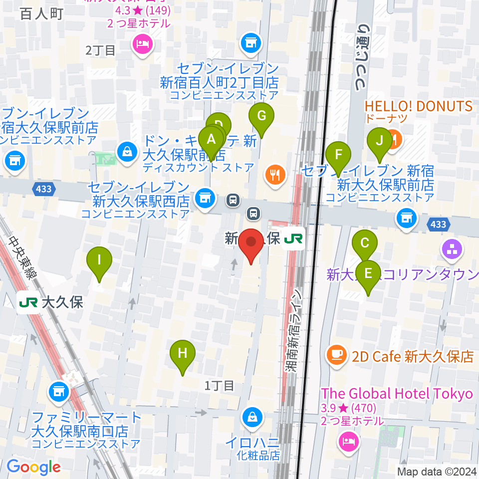 TC楽器周辺の駐車場・コインパーキング一覧地図