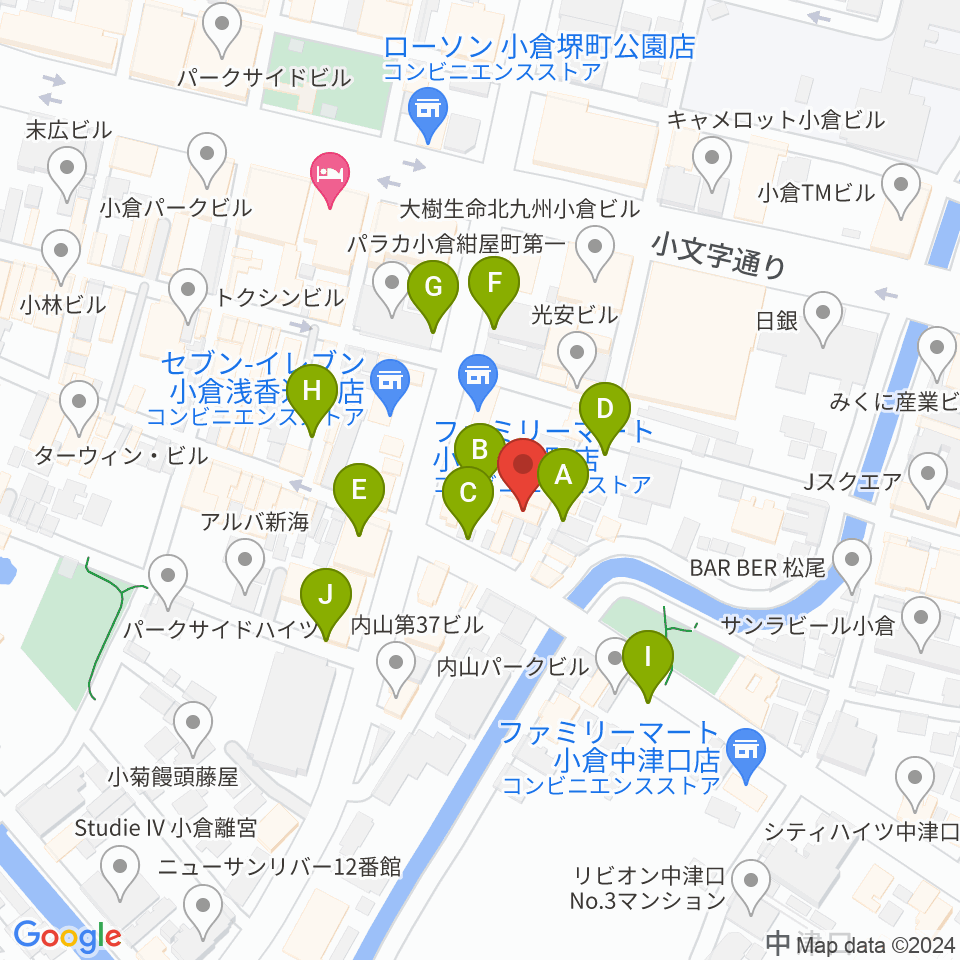 小倉フォークビレッジ周辺の駐車場・コインパーキング一覧地図