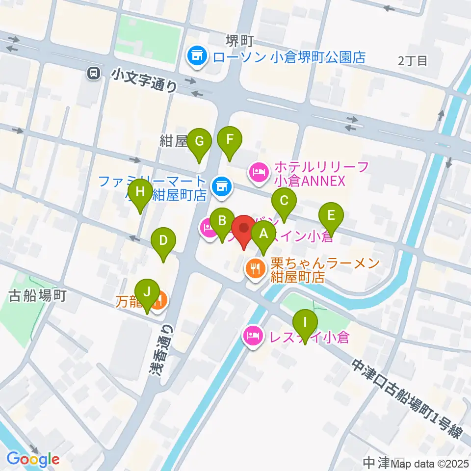 小倉フォークビレッジ周辺の駐車場・コインパーキング一覧地図