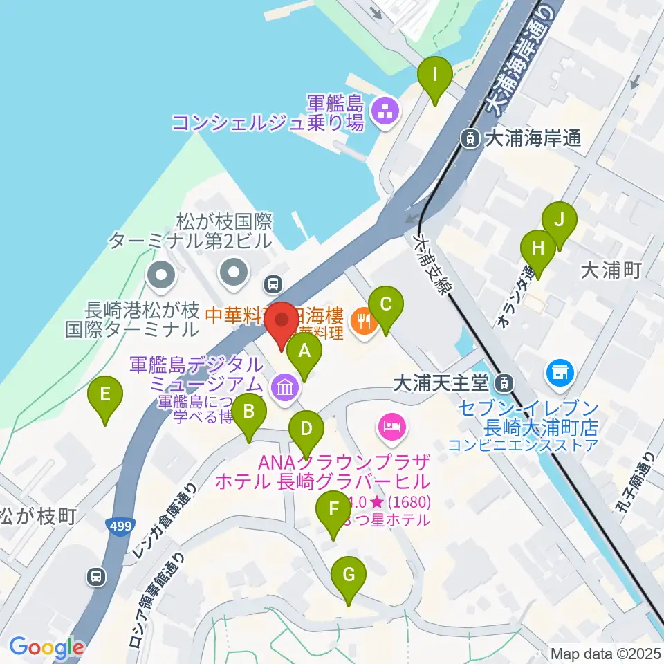旧香港上海銀行長崎支店記念館周辺の駐車場・コインパーキング一覧地図