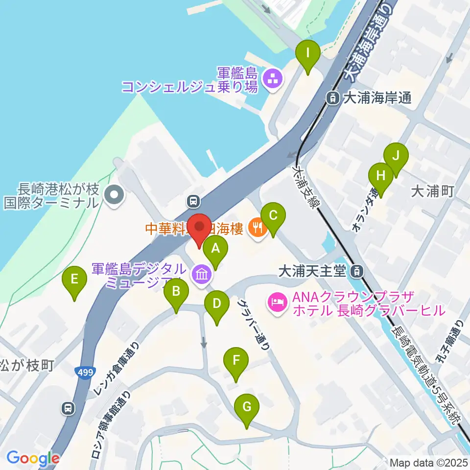 旧香港上海銀行長崎支店記念館周辺の駐車場・コインパーキング一覧地図