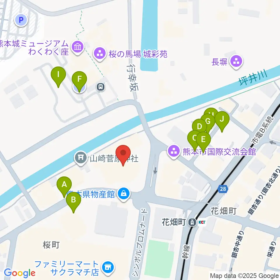 市民会館シアーズホーム夢ホール周辺の駐車場・コインパーキング一覧地図