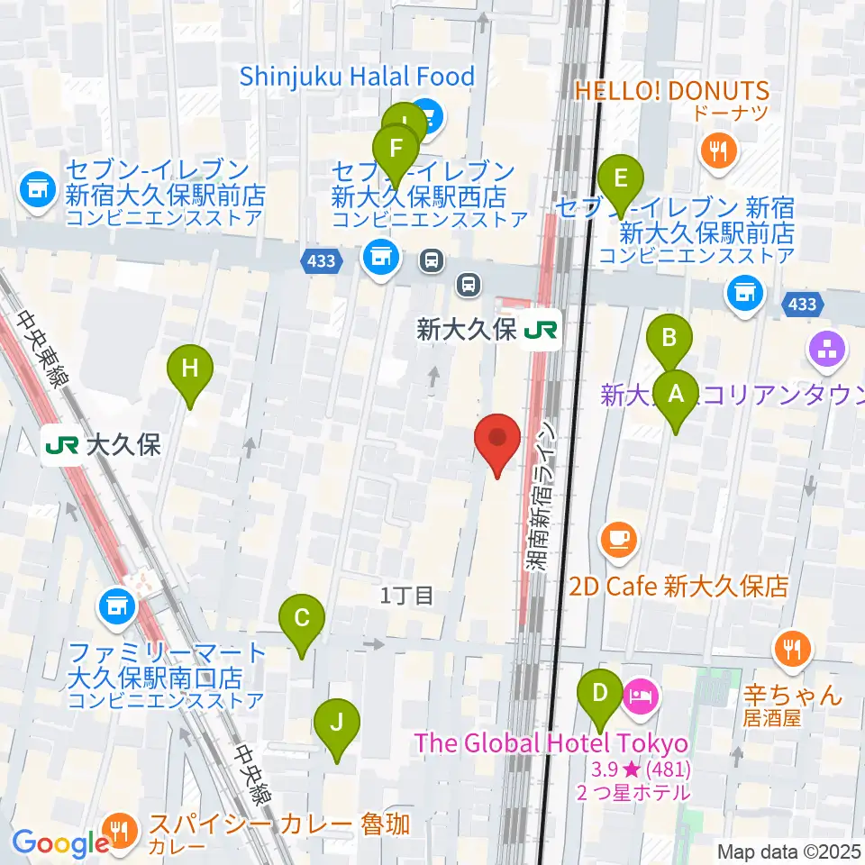 クロサワ楽器 日本総本店周辺の駐車場・コインパーキング一覧地図