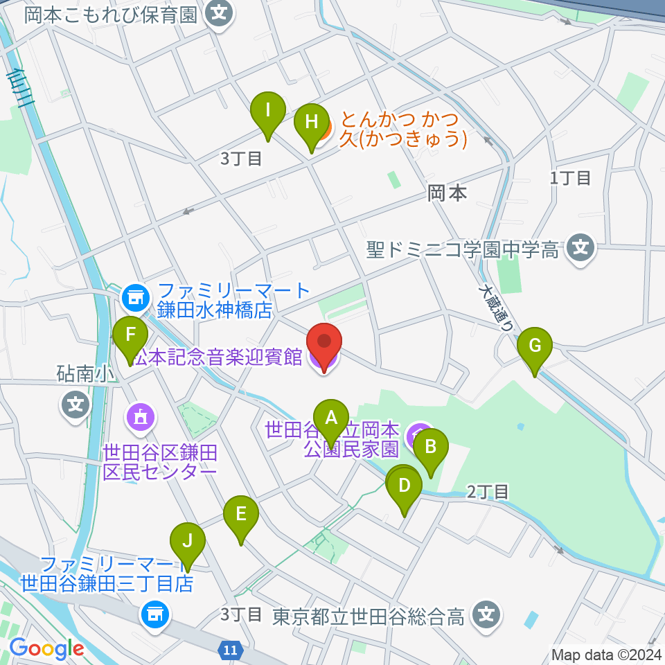 松本記念音楽迎賓館周辺の駐車場・コインパーキング一覧地図