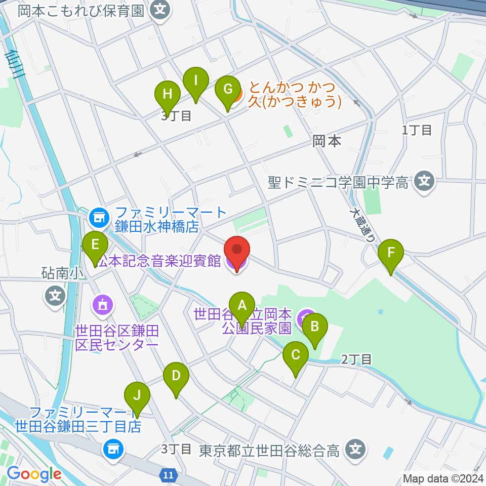 松本記念音楽迎賓館周辺の駐車場・コインパーキング一覧地図