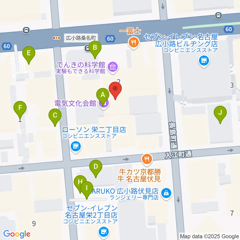 電気文化会館 ザ・コンサートホール周辺の駐車場・コインパーキング一覧地図