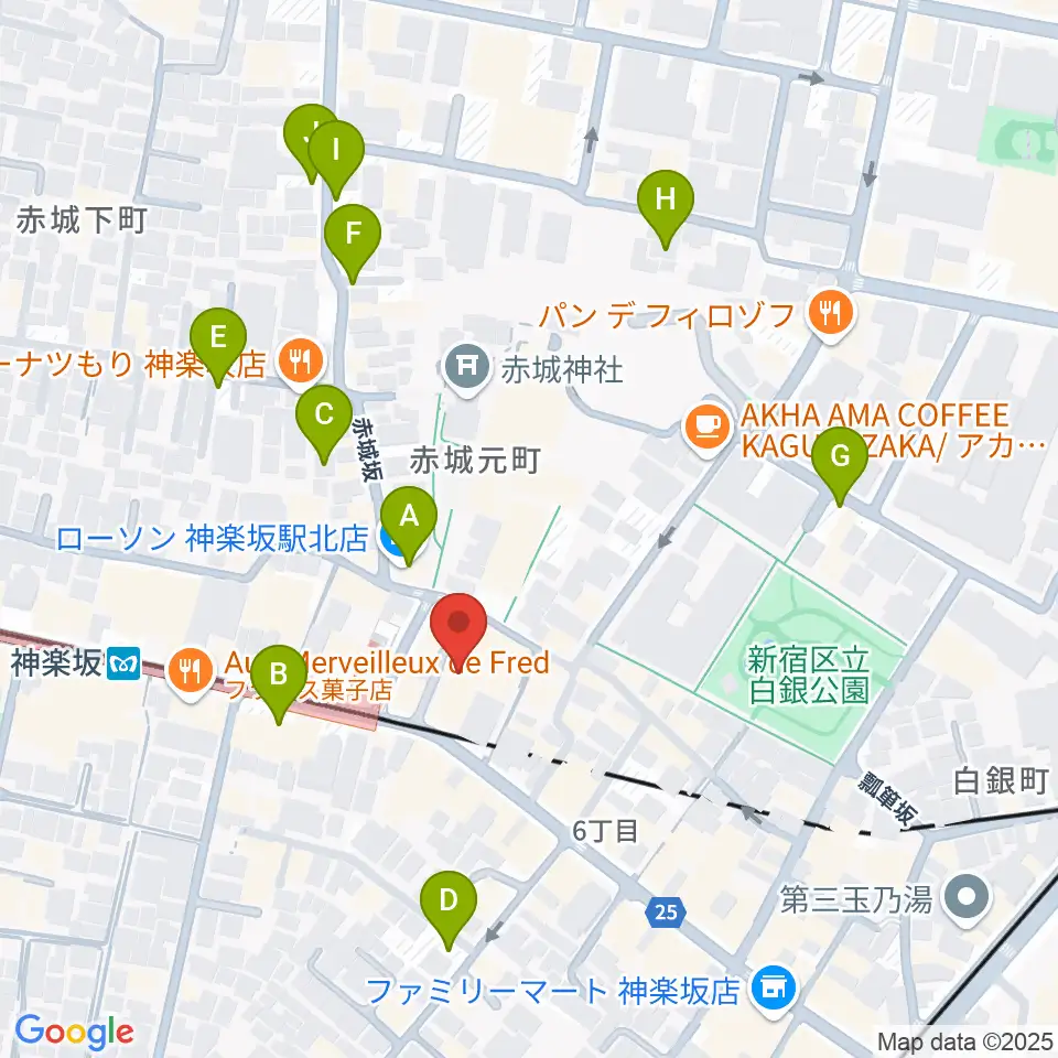 音楽の友ホール周辺の駐車場・コインパーキング一覧地図