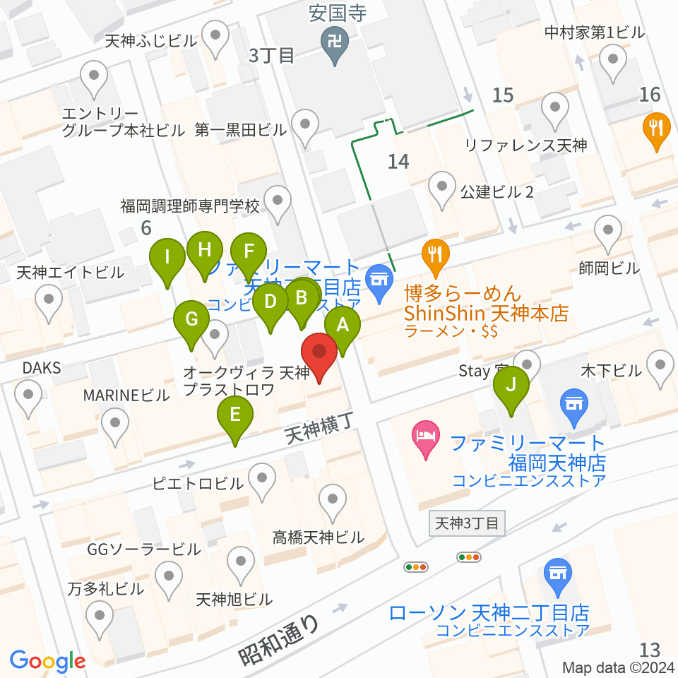 MRTミュージックスタジオ周辺の駐車場・コインパーキング一覧地図